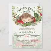 Woodland Themed Genneutrale Kinderdusche Einladung (Vorderseite)