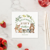 Woodland Themed Paper Party Napkins Serviette (Beispiel)