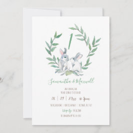 Woodland Themed Twins 1. Geburtstag Einladung