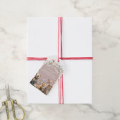 Woodland Tier Blumenmädchen Baby Dusche Pop it Geschenkanhänger (Mit Garn)