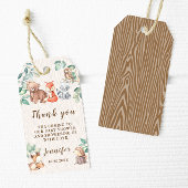 Woodland Tiere Baby Dusche Danke Geschenketiketten Geschenkanhänger
