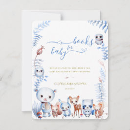 Woodland Tiere bringen eine Babybuchwaschkarte mit Mitteilungskarte