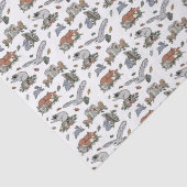 Woodland Tiere Buch Themenfall Seidenpapier (Detail)