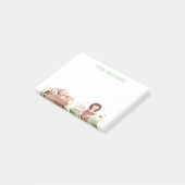 Woodland Tiere genießbar Post es stellt glückliche Post-it Klebezettel (angewinkelt)