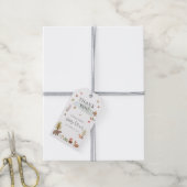 Woodland Tiere Herbst Kinderdusche Danke Geschenkanhänger (Mit Garn)