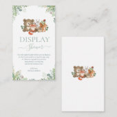 Woodland-Tiere Kinderdusche Begleitkarte (Vorne/Hinten)