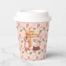 Woodland tierische Babydusche Teller, Duschdekor