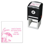 Woodland Toadstool Anschrift Permastempel (Beispiel)