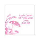 Woodland Toadstool Anschrift Permastempel (Design)