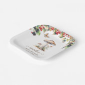 Woodland Toadstool & Mushroom Fall Babydusche Pappteller (Gewinkelt)