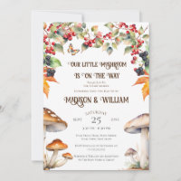 Woodland Toadstool Pilz Fall Baby Dusche