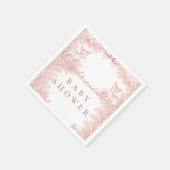 Woodland Toile Baby Shower Serviette (Ecke)