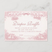 Woodland Toile Diapper Raffle Begleitkarte (Vorderseite)