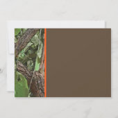 Woodland Tree Camouflage Baby Ankündigung (Rückseite)