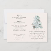 Woodland Trees Celebration of LIfe Einladung (Vorderseite)