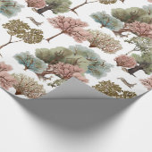 Woodland Trees Rabbits Geschenkpapier (Ecke)