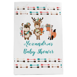 Woodland Tribal Animals Baby Showbeutel Mittlere Geschenktüte