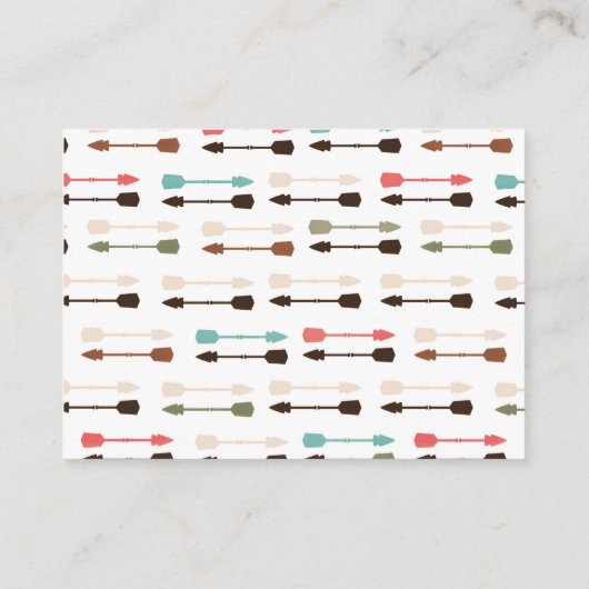 Woodland Tribal Babydusche Buchungskarten Begleitkarte (Rückseite)