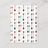 Woodland Tribal Boho Babydusche Windelwindeln Begleitkarte (Rückseite)