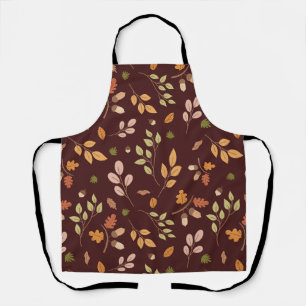 Woodland Verlasst Herbst Thema neutraler dunkler H Schürze