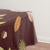 Woodland Verlasst Herbstthema neutraler Dunkel Tischdecke (Beispiel)