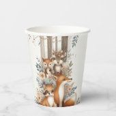 Woodland-Verzauberung Schmuckstücke für Baby-Dusch Pappbecher (Vorderseite)