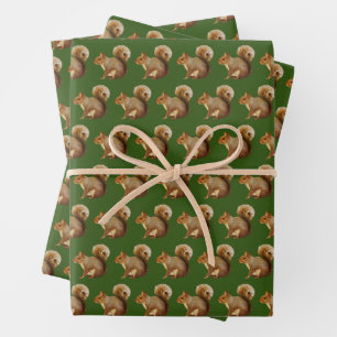 Woodland Vibes Squirrel Geschenkpapier Set