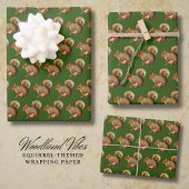 Woodland Vibes Squirrel Geschenkpapier Set