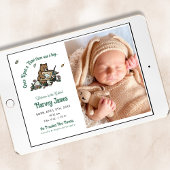 Woodland war einmal eine Geburtserklärung Ankündigung