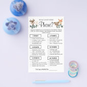 Woodland Was ist auf Ihrem Handy Showspielkarte Flyer (Einzeln)