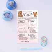 Woodland Was ist auf Ihrem Handy Showspielkarte Flyer (Einzeln)