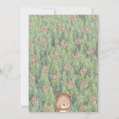 Woodland Watercolor Animals Baby Dusche Einladung (Rückseite)