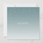 Woodland Watercolor Bunny Starry Babydusche Einladung (Rückseite)