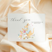 Woodland Watercolor Kangaroo Kinderdusche Dankeskarte
