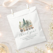 Woodland Watercolor Kinderdusche Geschenktütchen (Ausgeschnitten)