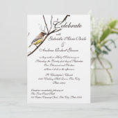 Woodland Waxwing Einladung (Stehend Vorderseite)