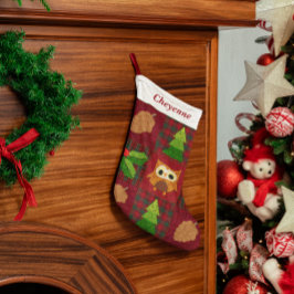 Woodland Weihnachtsfest Strumpf Kleiner Weihnachtsstrumpf