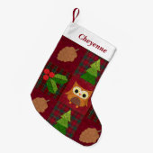 Woodland Weihnachtsfest Strumpf Kleiner Weihnachtsstrumpf (Vorderansicht (hängend))