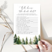 Woodland Wer das beste Spiel der Braut kennt