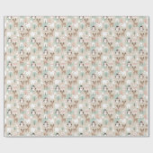 Woodland Whimsical Forest Animals Winter Geschenkpapier (Flach)