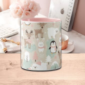 Woodland Whimsical Forest Animals Winter Tasse