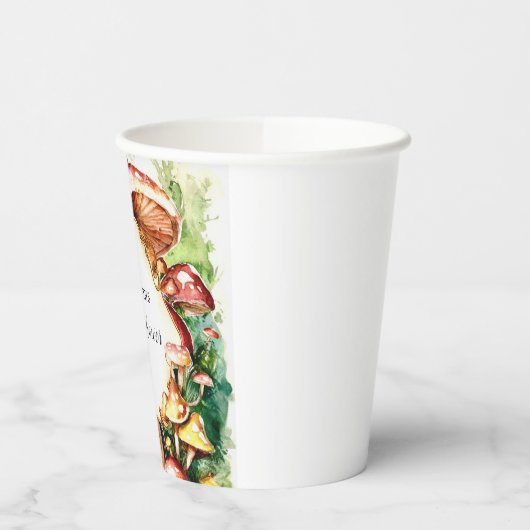 Woodland Whimsical Mushroom Baby Dusche Pappbecher (Links)
