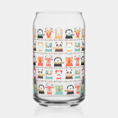 Woodland Whimsy Buddies Clear Can Glass Dosenglas (Rückseite)