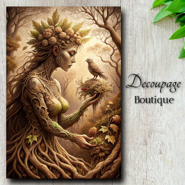 Woodland Whisper Dryad's Reverie Decoupage Seidenpapier