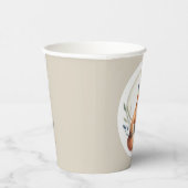 Woodland Whisper- Fox Illustration  Pappbecher (Rechts)