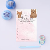 Woodland Wie alt waren Mama & Vater Duschspielkart Flyer (Einzeln)