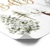 Woodland wie groß ist Mama's Bauchwild Poster (Ecke)