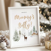 Woodland wie groß ist Mama's Bauchwild Poster