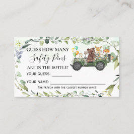 Woodland Wie viele Sicherheits-Buttone Kinderdusch Platzkarte