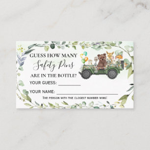 Woodland Wie viele Sicherheits-Buttone Kinderdusch Platzkarte